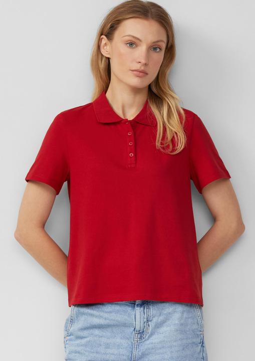 Produktbild S.Oliver Polo-Shirt Verkürztes Poloshirt aus Baumwollpiqué (42)
