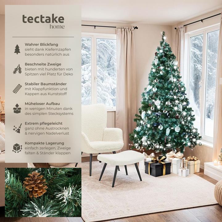 Produktbild tectake Künstlicher Weihnachtsbaum (180 cm)