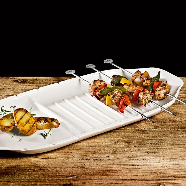 Produktbild Villeroy & Boch Servierplatte XL mit Spiessfunktion BBQ Passion