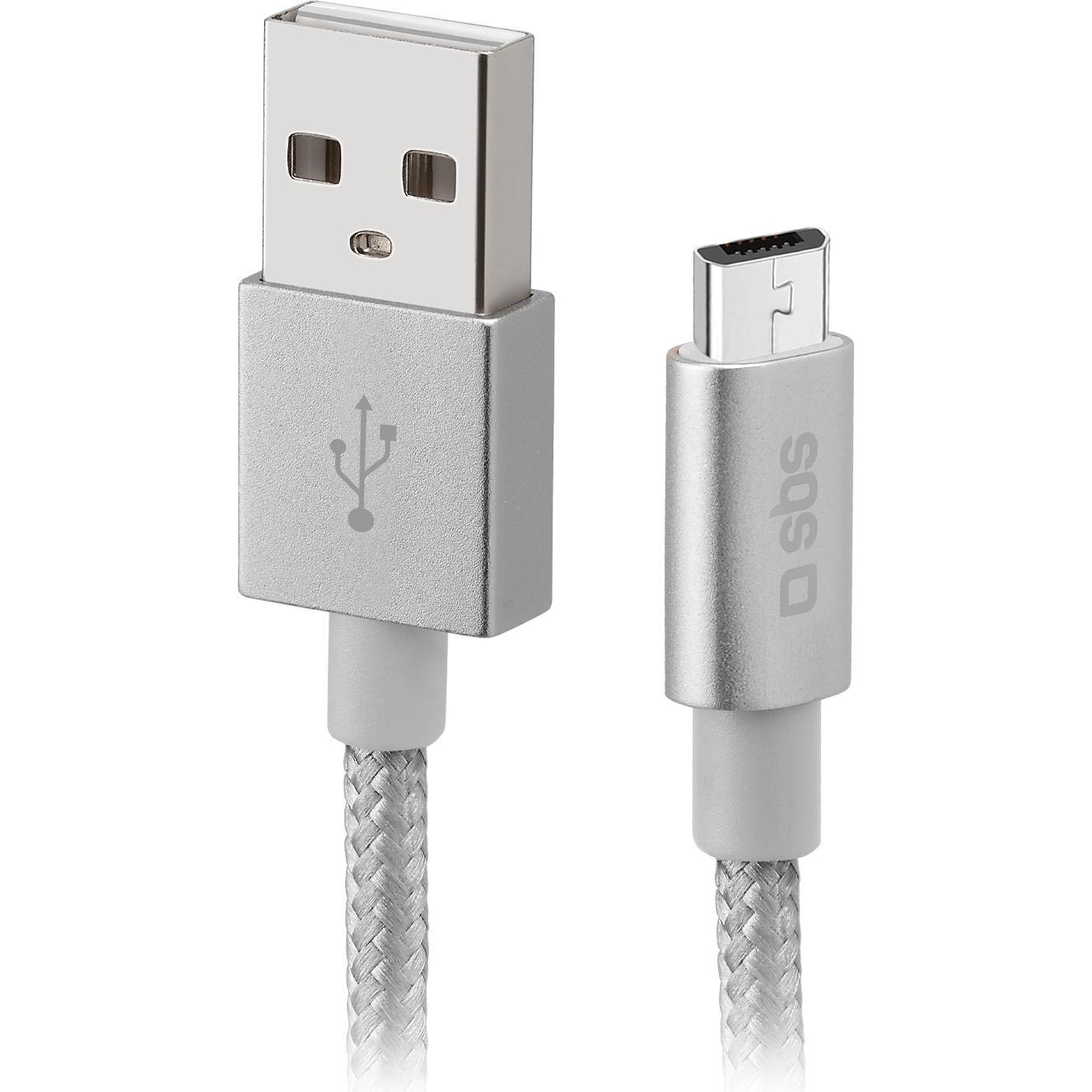 Thumbnail - SBS Lade- und Datenkabel USB - Micro-USB (1 m, USB 2.0), USB Kabel