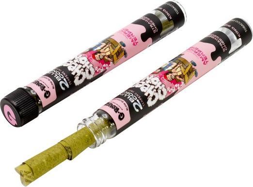 Actual product image G-Rollz Prerolled Cones Turpenten Infusion, Strawberry Cheesecake, 2 pcs.