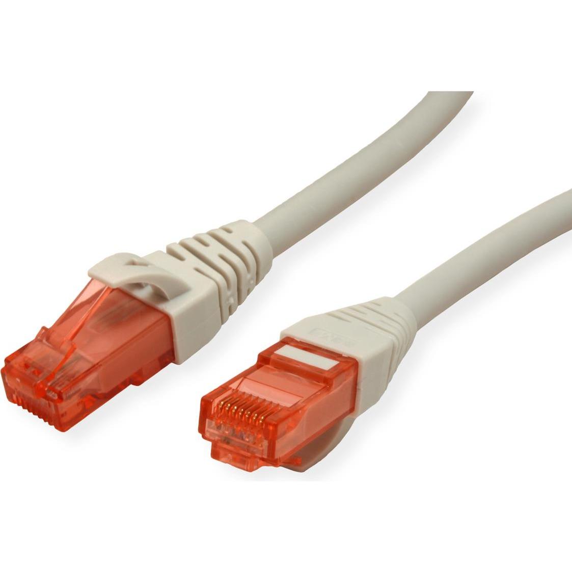 Thumbnail - Secomp ROLINE Patch Cable UTP, RJ45-RJ45 grey, Component Level, LSOH (U/UTP, CAT6, 7.50 m), Netzwerkkabel