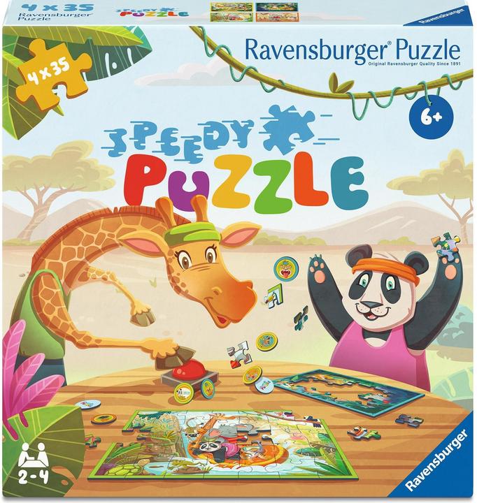 Ravensburger Children's puzzle 4x35 Teile - Speedy Puzzle (140 Teile)