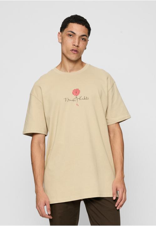 Produktbild Merchcode Frida Kahlo - Logo rose Heavy Oversize Tee - 116581 (S)