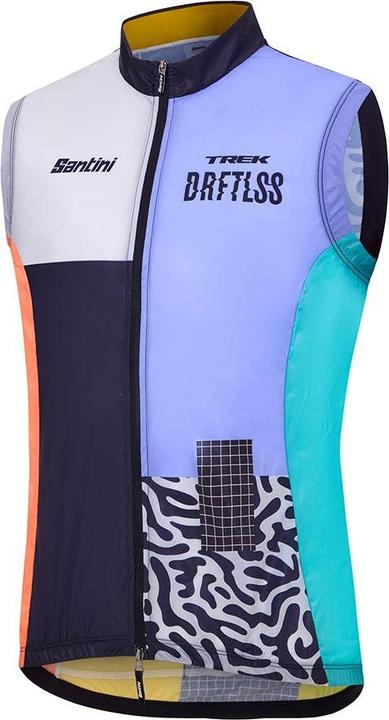Actual product image Santini Vest Trek Driftless Windshell Medium Blue (M)