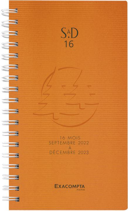 Produktbild Exacompta Taschenagenda SAD (9 x 16 cm, Harter Einband, Französisch)