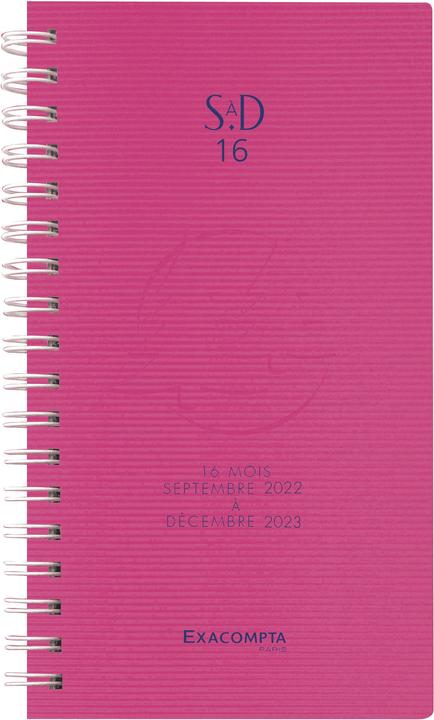 Produktbild Exacompta Taschenagenda SAD (9 x 16 cm, Harter Einband, Französisch)