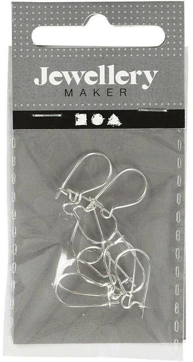 Produktbild Creativ Company Ohrring 15 mm Versilbert, 10 Stk. (Metall)