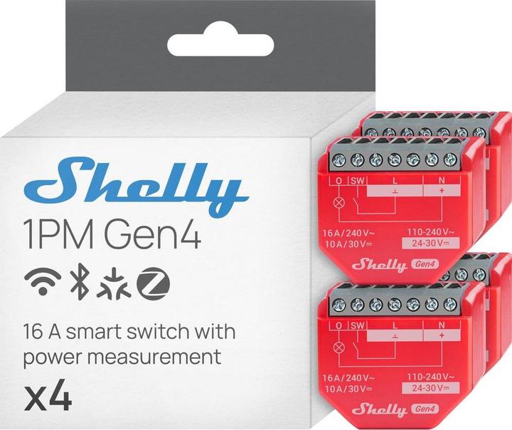 Produktbild Shelly 1PM Gen4 (Schaltaktor)