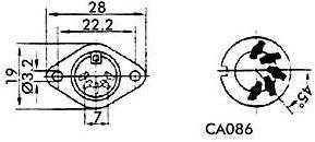 Produktbild Velleman DIN female 5-pin 180° chassis