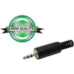 Velleman 2.5mm-STEREO-KLINKENSTECKER - KUNSTSTOFF, SCHWARZ, Audio Kabel