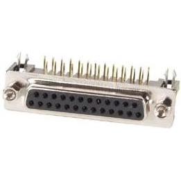 Velleman 25-POL. SUB D-BUCHSENLEISTE, ABGEWINKELT, FÜR PCB, Schnittstellenkabel