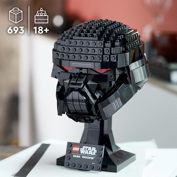 Actual product image LEGO Dark Trooper Helmet (75343, LEGO Star Wars, LEGO Rare Sets)