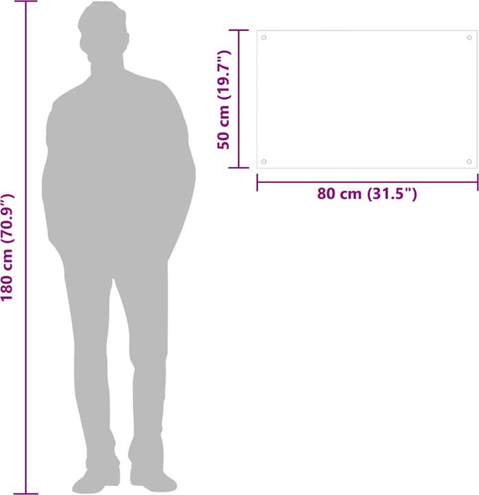 Actual product image vidaXL Küchenrückwand