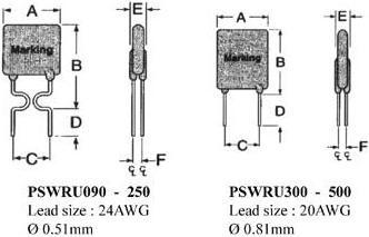 Produktbild SELBSTRÜCKSTELLENDE SICHERUNG 0.9-1.8A / 30Vdc (40 A)