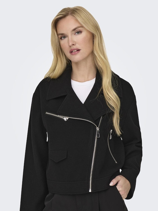 Immagine prodotto Only Giacca con colletto a scomparsa Giacca da motociclista in pelle (XL)