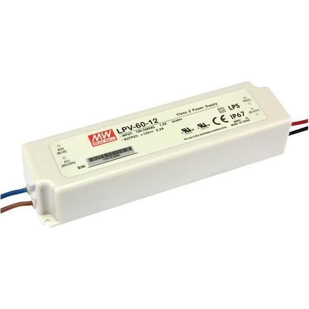 MeanWell, Spannungswandler, SCHALTNETZTEIL - 1 AUSGANG - 60 W - 12 V