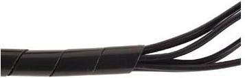 Image du produit Velleman GAINE CACHE-FILS SPIRALEE 10m / Ø9mm (NOIR)