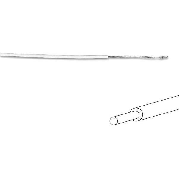 Cables MONTAGEKABEL - ø 1.4 mm - 0.2 mm² - VOLLER KERN - WEIss, Elektronikkabel + Stecker, Weiss