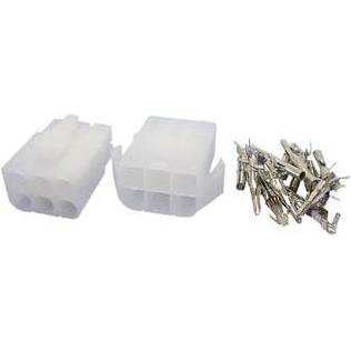 Velleman SETS MIT MEHRFACHSTECKVERBINDERN 6.2mm / 2 x 3-POL., Elektronikkabel + Stecker, Weiss