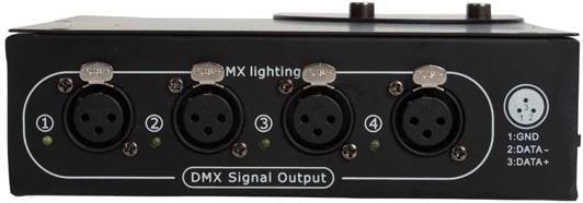 Produktbild Lighting Fixtures 4-Wege Dmx-Splitter - Kompaktes Gehäuse (2 W)