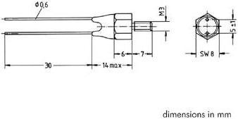 Image du produit Sensors THERMISTANCE CTN - TYPE K45 - 6K8