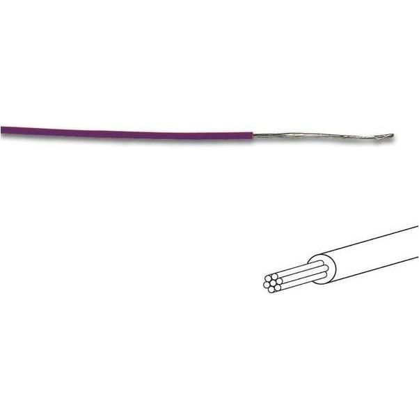 Cables MONTAGEKABEL - ø 1.4 mm - 0.2 mm² - MEHRADRIG - VIOLETT, Elektronikkabel + Stecker, Violett