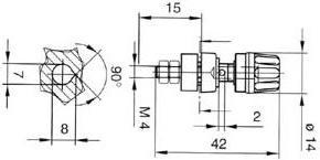 Actual product image Auction INSULATED 4mm SOCKET WITH CLAW EDGE / GREEN (PKI 10A)