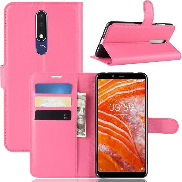 Produktbild MU Classic Litchi Leder Bookcover Series (Nokia 3.1 Plus)