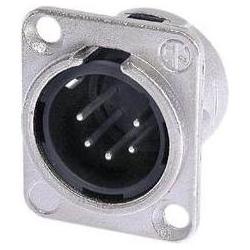 Auction - Xlr-Einbaubuchse, 5-Poliger Chassistecker, Silber Beschichtet, Vernickelt, D-Grösse, Audio Kabel