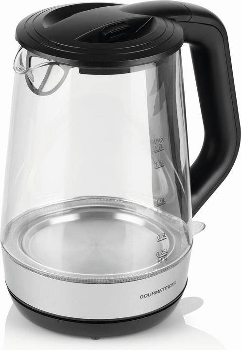 Immagine prodotto Gourmetmaxx Bollitore da 1,7 l, nero/trasparente (1.70 l)