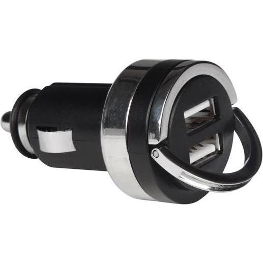 Velleman, Spannungswandler, KFZ-LADEGERÄT MIT DOPPELTEM USB-ANSCHLUSS (5 V - 4.2 A) - 21 W max.