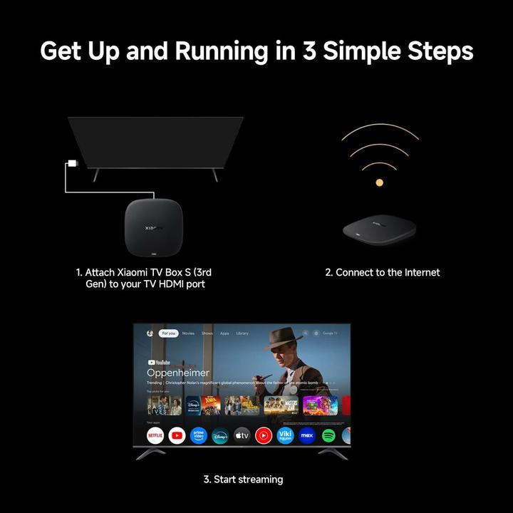 Produktbild Xiaomi Mi TV Box S (3rd Gen) EU (32 GB, Android Go)