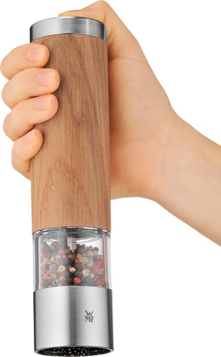 Productafbeelding WMF Elektrische Molen 21,5cm Zout- en Pepermolen Keramische Molen Eikenhout (Diverse kruiden, Peper, Zout)