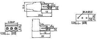 Actual product image Velleman Male Socket Connector - 2 Poles