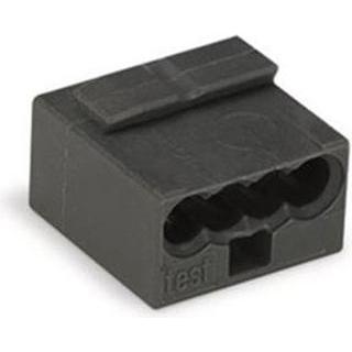 Wago, Kabelverbindung, MICRO-VERBINDUNGSDOSENKLEMME - PUSH-WIRE - 4 LEITER - 0.4-0.5 MM - DUNKELGRAU