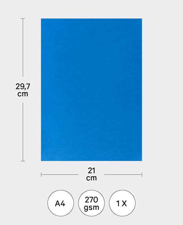 Actual product image Photo cardboard A4, medium brown (270 g/m², 1 x)