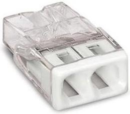 Produktbild Wago COMPACT-VERBINDUNGSKLEMME - FÜR EINDRÄHTIGE LEITER - max. 2.5 mm² - 2-LEITER - TRANSPARENTES GEHÄ...