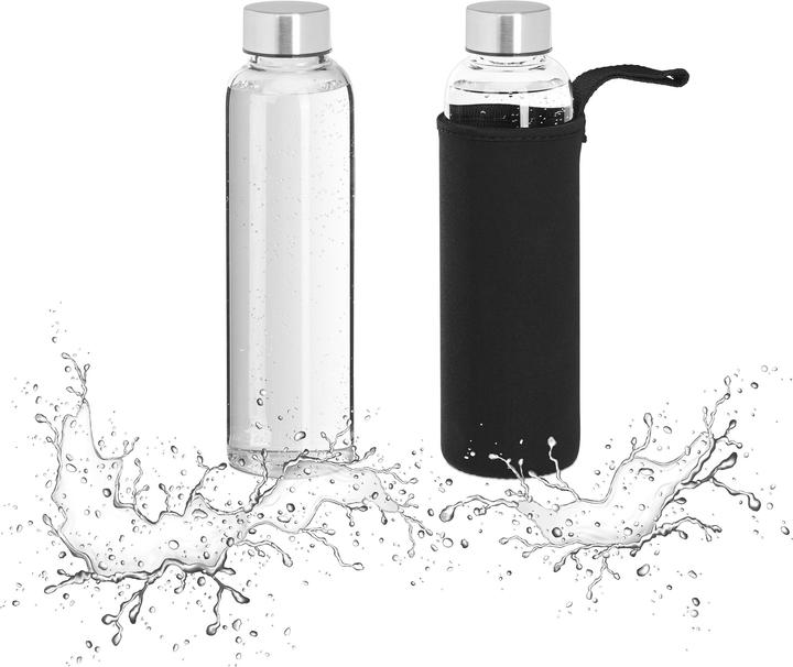 Relaxdays 2x Trinkflasche (0.50 l)