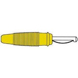 Thumbnail - Hirschmann Vollkontaktstecker 4 mm Mit Querloch Und Lötanschluss - Gelb (Vq 30), Elektronikkabel + Stecker, Gelb