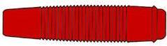 Produktbild Hirschmann ISOLIERTE, BIEGSAME KUPPLUNG FÜR 4 mm-STECKER - ROT (KUN 30)