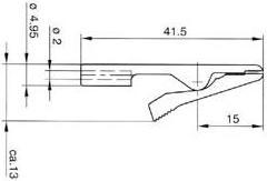 Immagine prodotto Hirschmann MORSETTO MINIATURA ISOLATO, 2 mm - ROSSO (MA1)