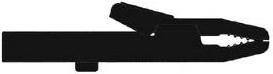 Hirschmann INSULATED CROCODILE CLIPS 4mm 25A / BLACK (AK 25)