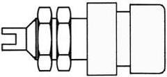 Actual product image Hirschmann INSULATED 4mm SOCKET / WHITE (BIL 20)