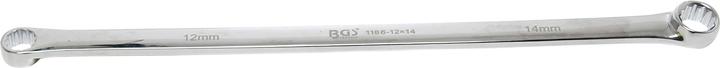 Image du produit BGS Clé à oeil contre coudée extra longue 12 x 14 mm (14 mm, 12 mm)