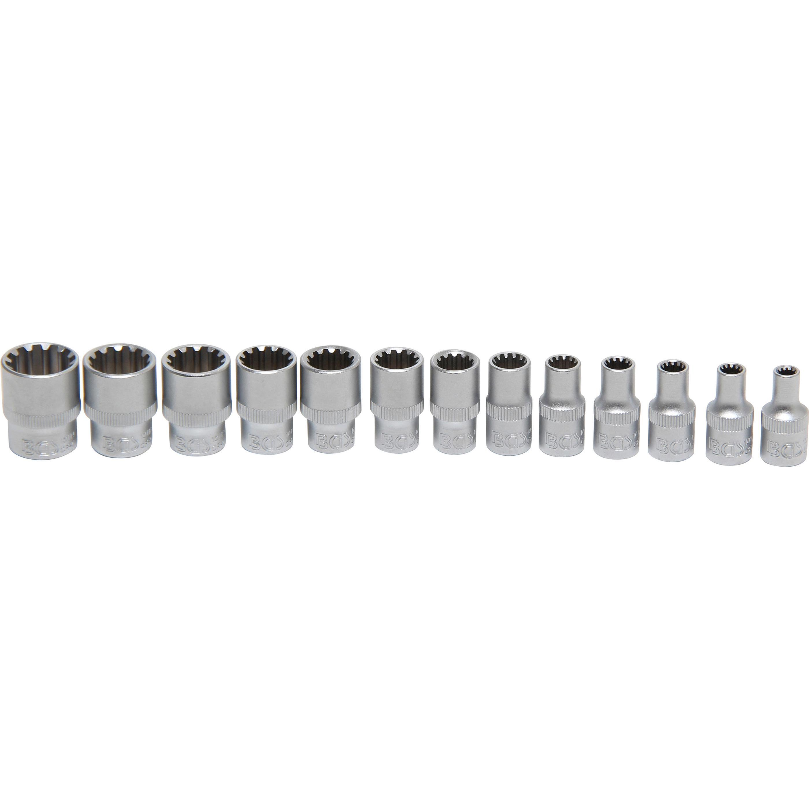 Thumbnail - BGS, Steckschlüssel + Stecknuss, Steckschlüssel-Einsatz-Satz Gear Lock Antrieb Innenvierkant 6,3 mm (1/4") 13-tlg.