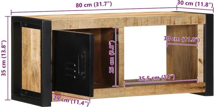 Produktbild vidaXL TV-Schrank (80 x 30 x 35 cm)