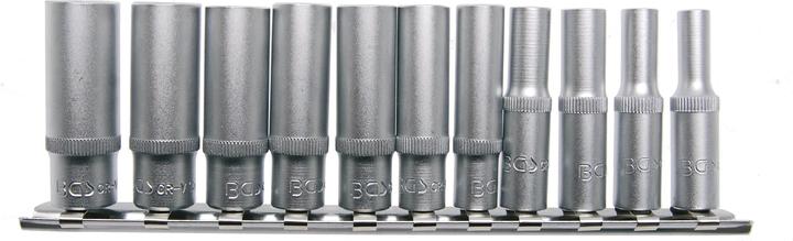 Produktbild BGS Steckschlüssel-Einsatz-Satz Sechskant, tief 6,3 mm (1/4") Zollgrössen 11-tlg. (1/4")