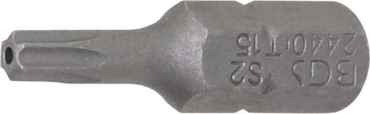 Immagine prodotto BGS Inserto attacco esagono esterno 6,3 mm (1/4") profilo a T (per Torx) con alesatura T15 (Profilo a T (per Torx) con foro: T10 - T15 - T20 - T25 - T30)