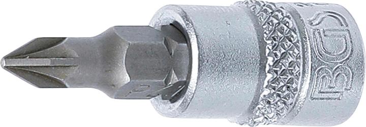 Actual product image BGS Bit Socket | 6.3 mm (1/4") Drive | Cross Slot PZ1 (Cross other)